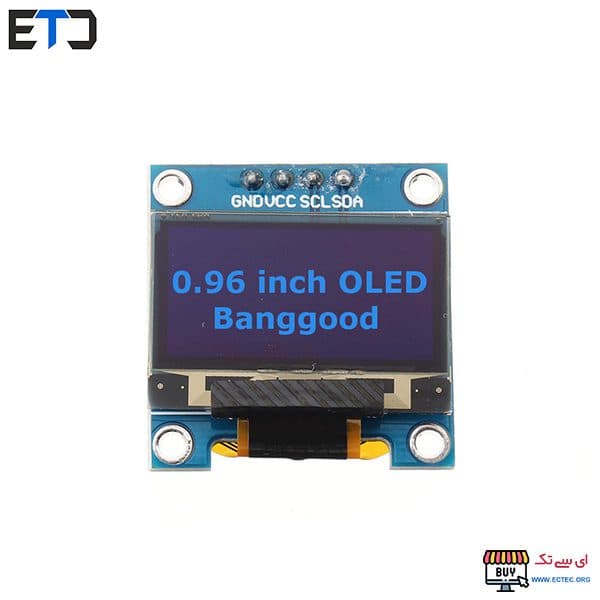ماژول OLED 0.96 I2C آبی رزولیشن 128×64 — تصویر ۲