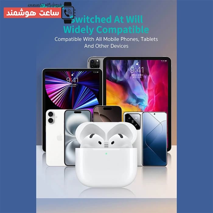 هندزفری بلوتوثی بی سیم طرح ایرپاد اپل کوتسی Coteci MS-019 Bluetooth Headset N4 — تصویر ۷