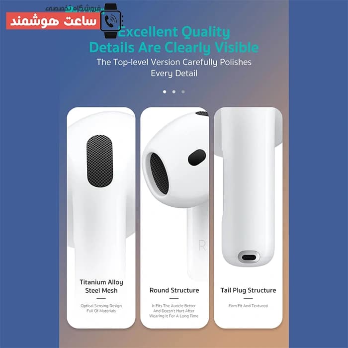 هندزفری بلوتوثی بی سیم طرح ایرپاد اپل کوتسی Coteci MS-019 Bluetooth Headset N4 — تصویر ۸