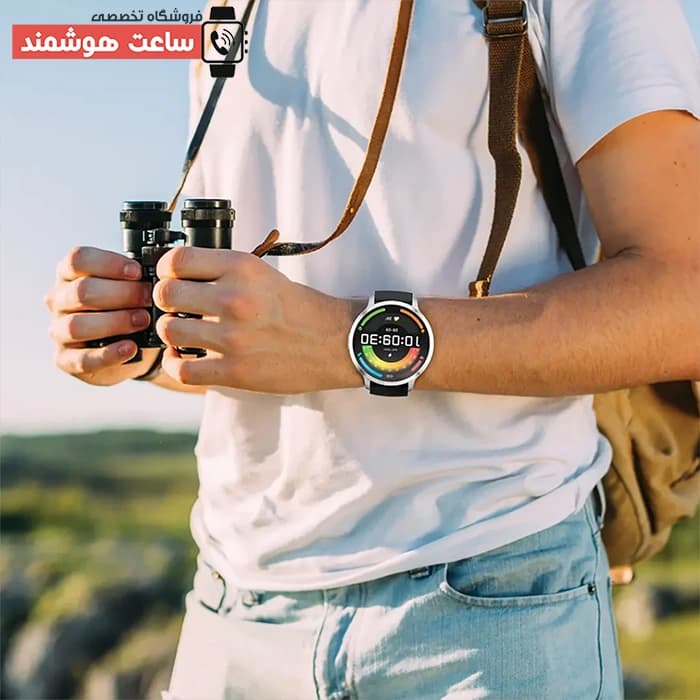 ساعت هوشمند صفحه گرد ضد آب پاورولوژی Powerology Aura PSWASW1801HBK — تصویر ۵