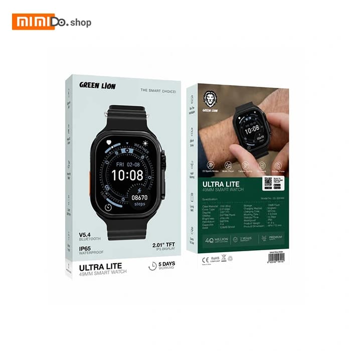 ساعت هوشمند اپل واچ گرین لاین Green Lion Ultra Lite 49mm GNULTRLTESWBK — تصویر ۷