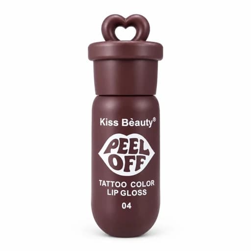 پیل آف لب (تاتو لب برچسبی) کیس بیوتی Kiss Beauty حجم 4 میل ضد آب و ماندگاری بالا بسیار سبک بر روی لب مات و بدون چسپندگی — تصویر ۵