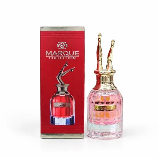 ادکلن زنانه مارک کالکشن 236 (شبیه عطر Scandal ژان پل گوتیه) حجم 25 میل رایحه شیرین و باکلاس ماندگاری 6الی8 ساعته