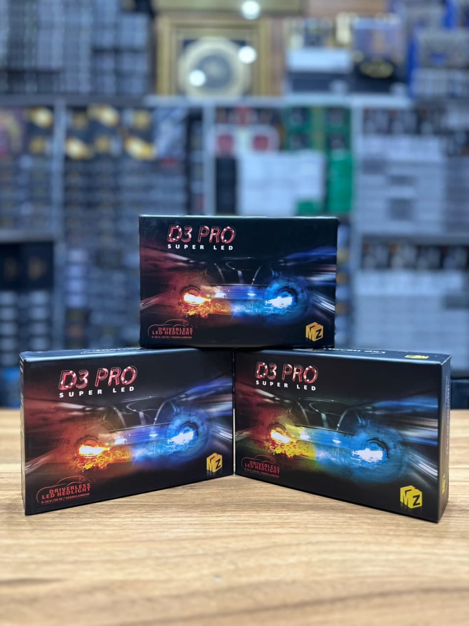 هدلایت مدل D3 PRO برند MZM پایه H4
