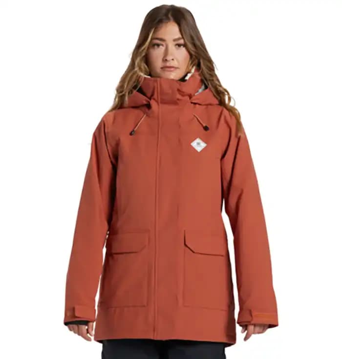 کاپشن و پارکا اسکی و اسنوبرد زنانه دیسی (DC) مدل Phoenix Parka رنگ مسی (Auburn)