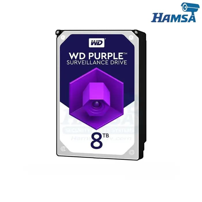 هارد دیسک وسترن دیجیتال بنفش 8 ترابایت WD Purple