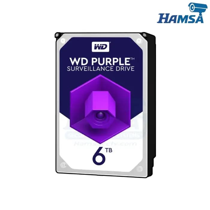 هارد دیسک وسترن دیجیتال بنفش 6 ترابایت WD Purple