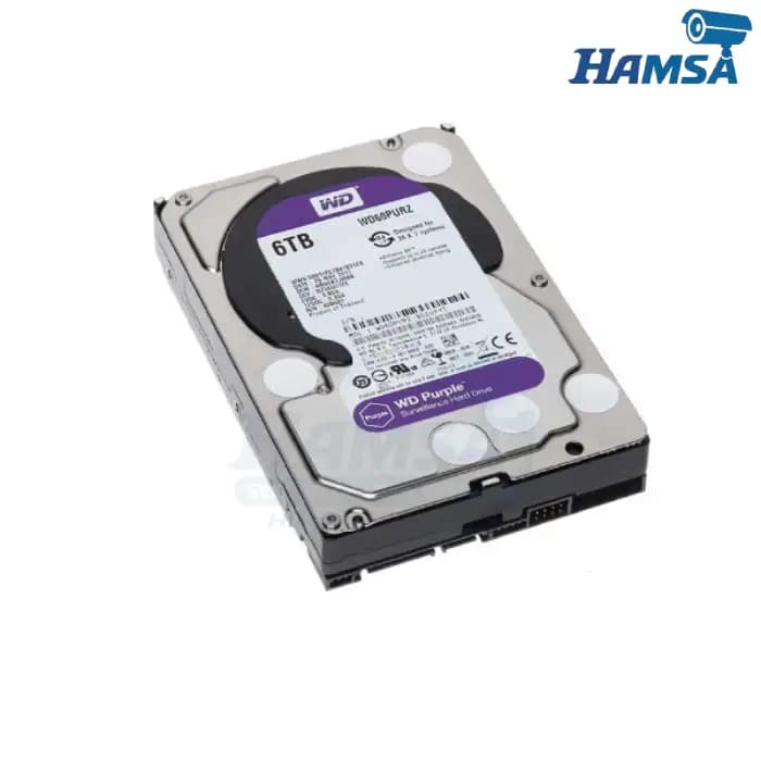 هارد دیسک وسترن دیجیتال بنفش 6 ترابایت WD Purple — تصویر ۳