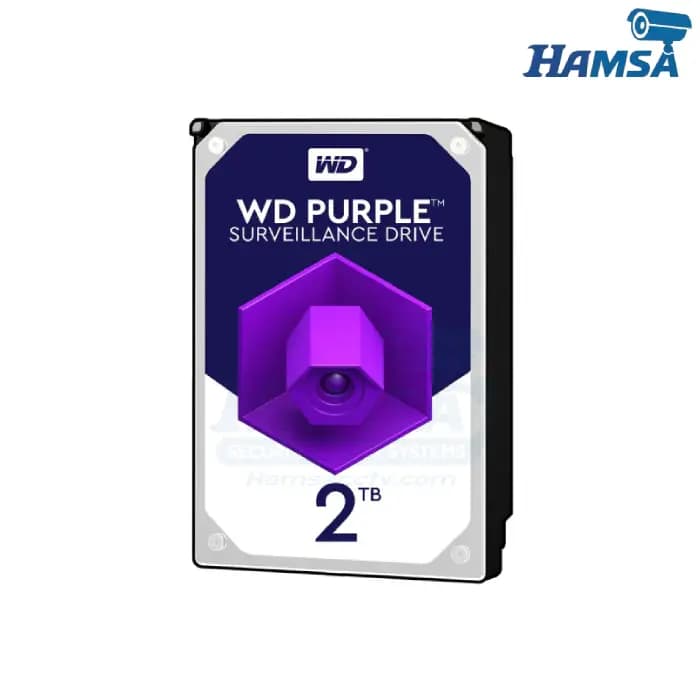هارد دیسک وسترن دیجیتال بنفش 2 ترابایت WD Purple