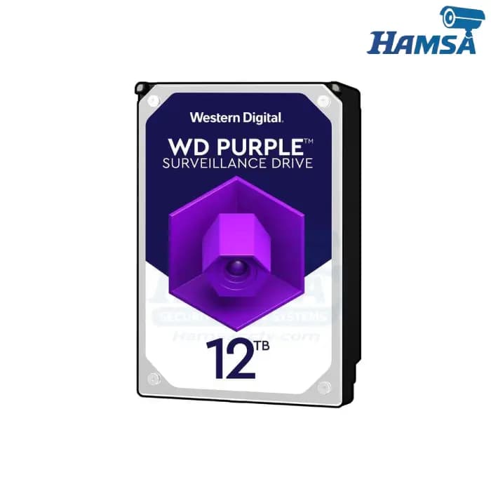 هارد دیسک وسترن دیجیتال بنفش 12 ترابایت WD Purple اصلی
