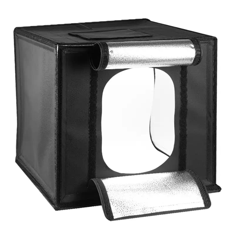 خیمه عکاسی LED دار دوحالته (نور سفید و زرد) فوتوکس 50 در 50 سانتی‌متر
