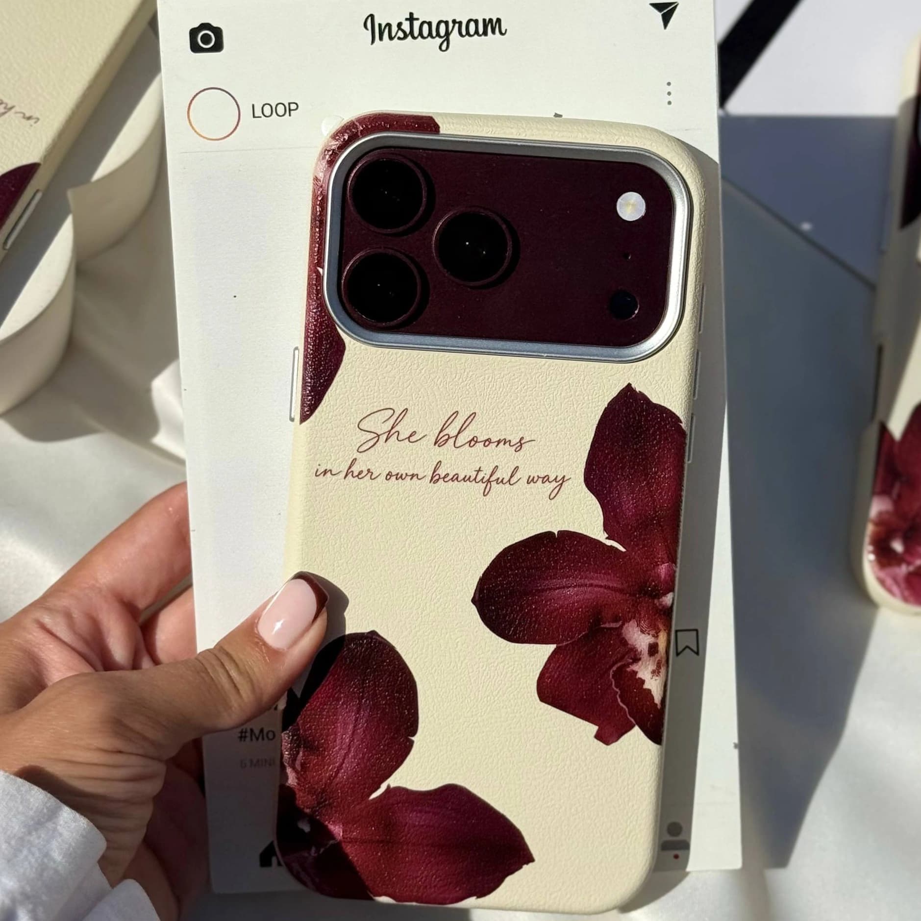 قاب گوشی ماسامی ارکید برگندی (Masa Orchid Burgundy)