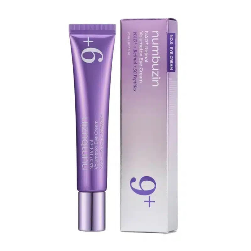 کرم دور چشم ضدچروک +NAD و رتینال نامبوزین numbuzin مدل 9+ NAD+ Retinal Volumetox Eye Cream (20 میل)