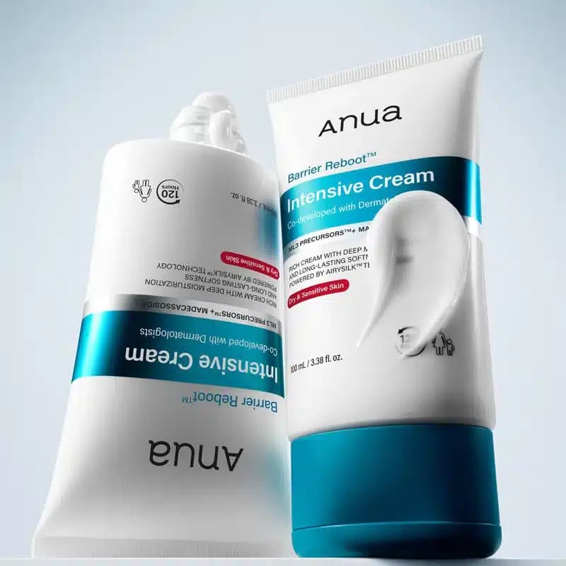 کرم مرطوب‌ کننده و تقویت‌ کننده سد دفاعی پوست خشک و حساس آنوا Anua مدل Barrier Reboot Intensive Cream (100 میل) — تصویر ۳