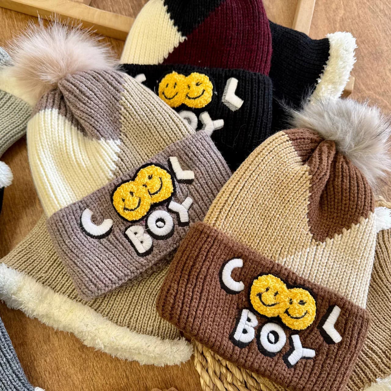 کلاه و شال گردنی دو استیکر Cool Boy کد 7035 — تصویر ۲