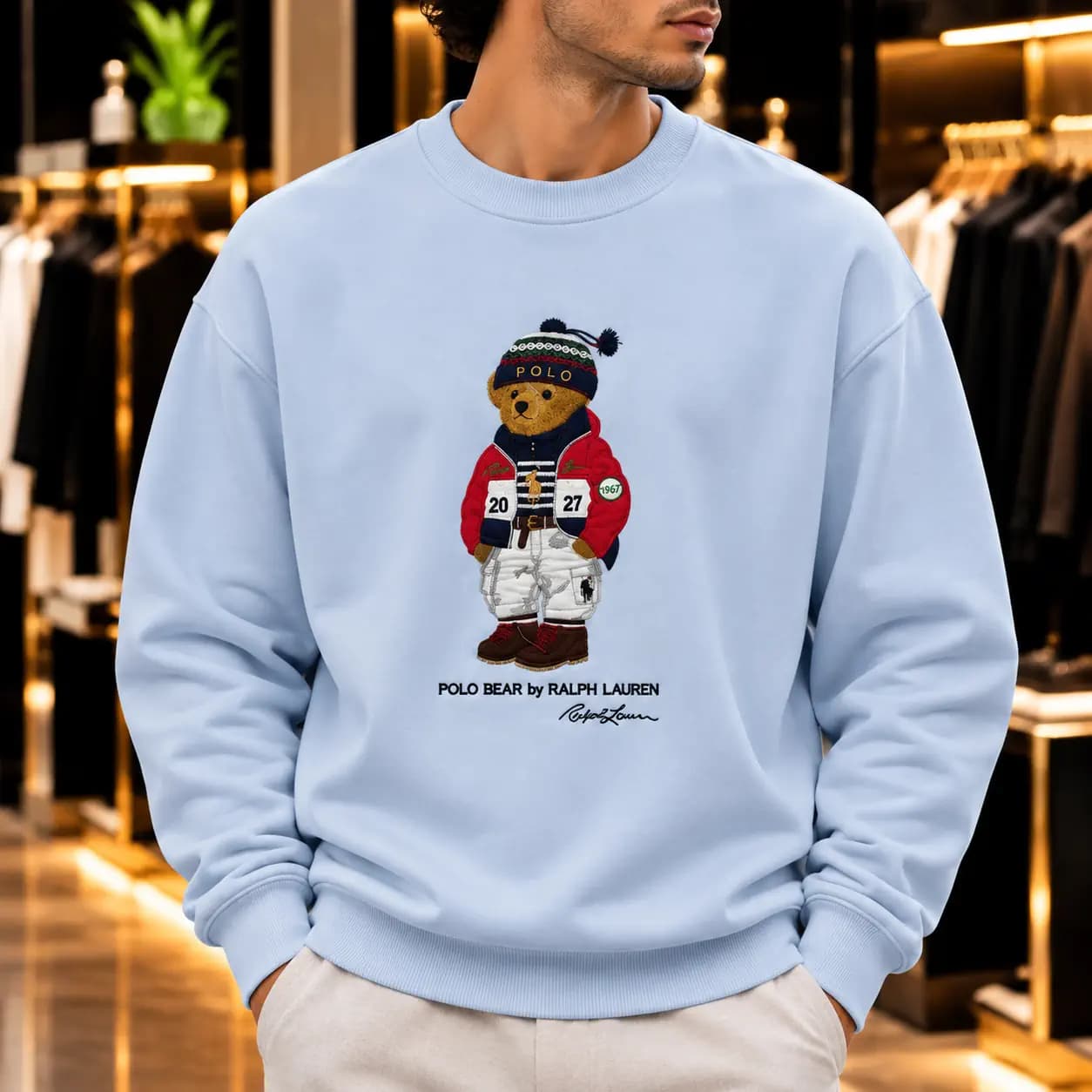 دورس پلو تدی polo teddy رنگ آبی آسمانی