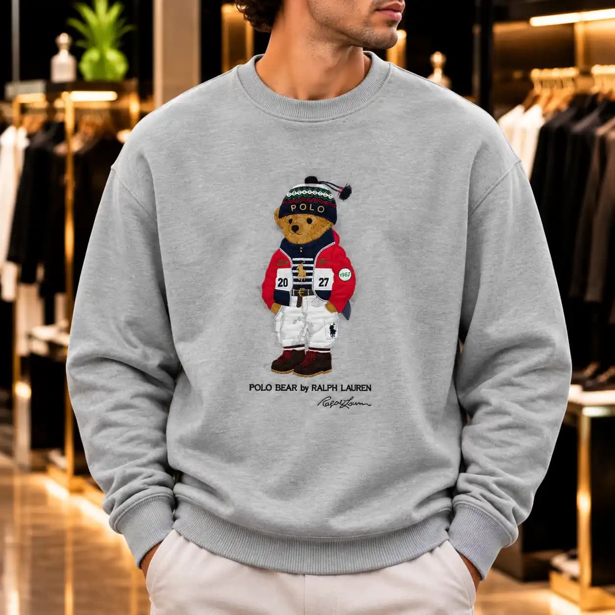 دورس پلو تدی polo teddy رنگ طوسی ملانژ