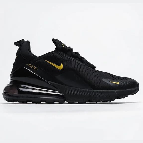 کفش نایکی ایرمکس 270 Nike Air Max مشکی طلایی — تصویر ۳