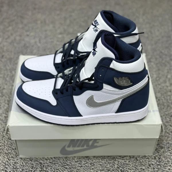 نایک ایر جردن وان AIR Jordan 1 Retro High COJP Midnight Navy — تصویر ۳