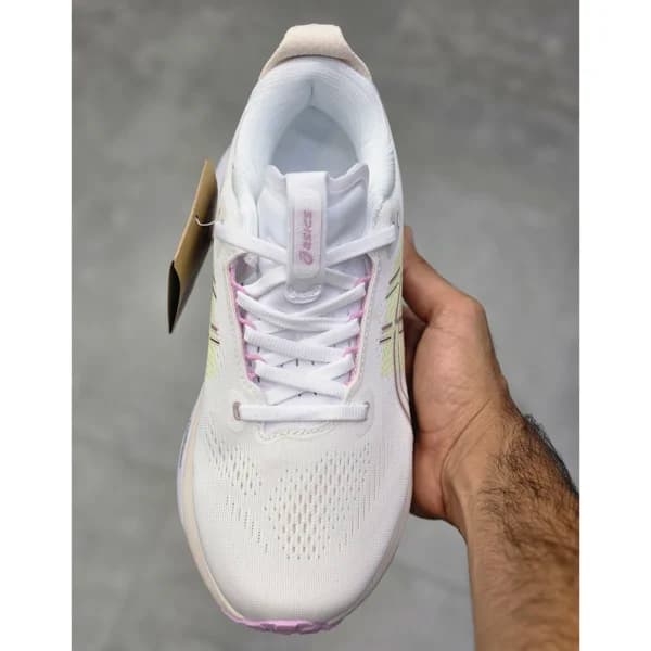 اسیکس ژل کایانو سفید شیری صورتی ASICS GEL-KAYANO 33 — تصویر ۳