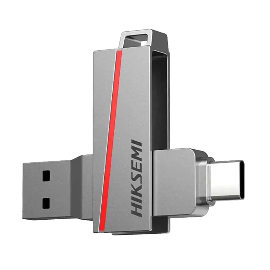 فلش مموری هایک سمی مدل DUAL SLIM E307C ظرفیت 128 گیگابایت USB3.2 / دارای OTG TYPE-C — تصویر ۳