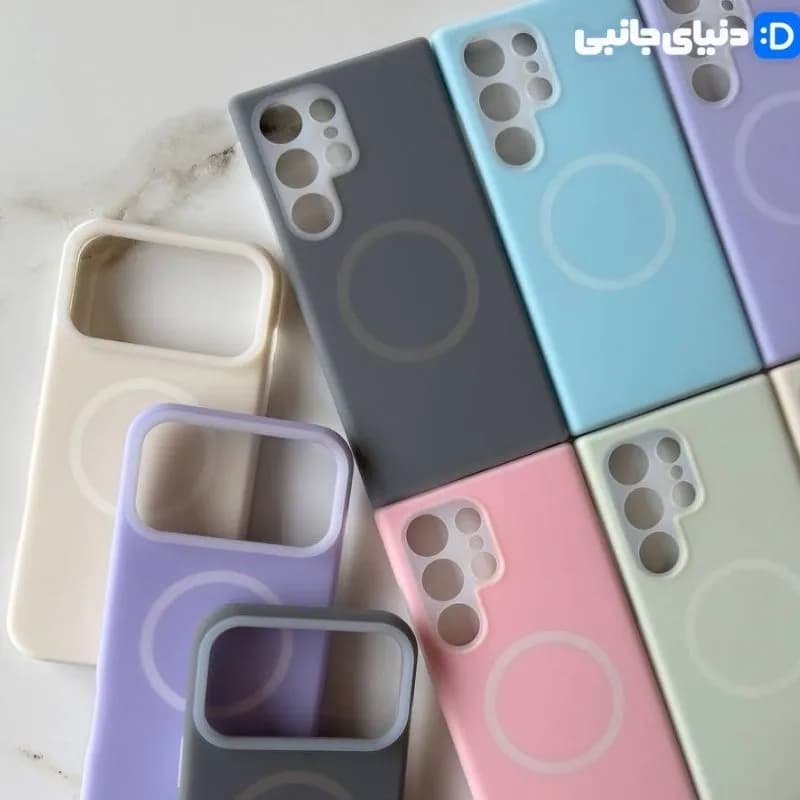قاب گوشی سیلیکونی مگ‌سیف پاستلی کد D1049 | دنیای جانبی