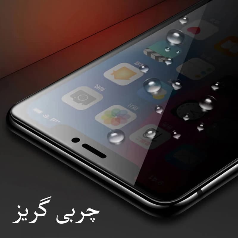 محافظ صفحه نمایش گلس پرایوسی آیفون 12promax — تصویر ۴