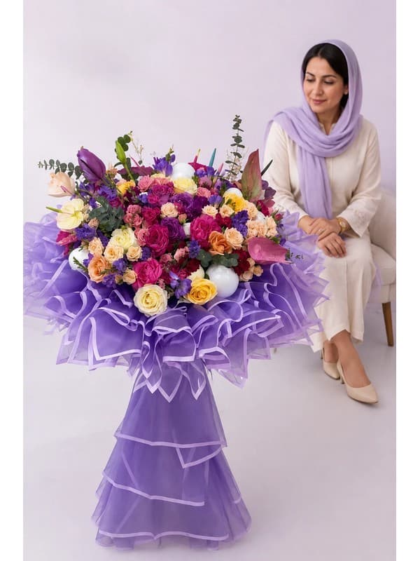 باکس گل ولنتاین برای دختر | مدل پریومه در تهران