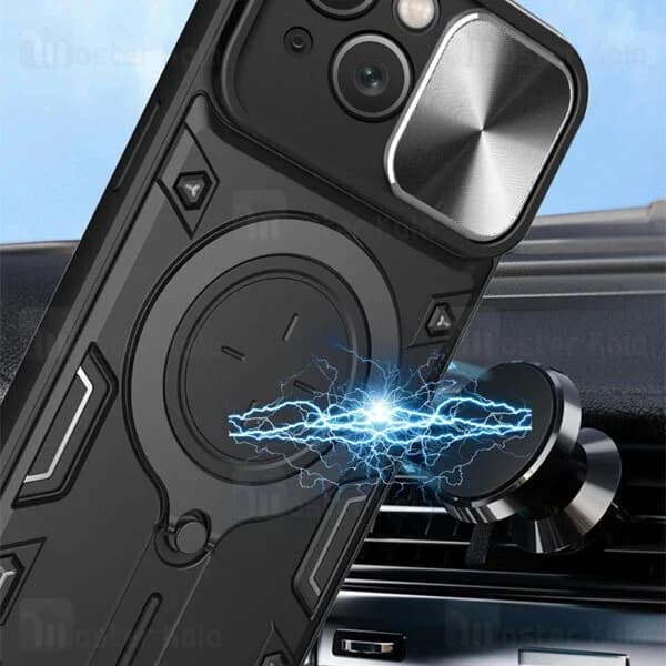 قاب ضد ضربه مگنتی Apple iPhone 15 Magnetic Support Case دارای محافظ دوربین — تصویر ۵