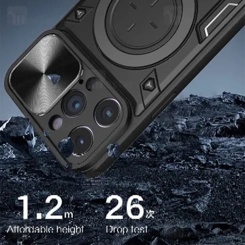 قاب ضد ضربه مگنتی Apple iPhone 14 Pro Max Magnetic Support Case دارای محافظ دوربین — تصویر ۴