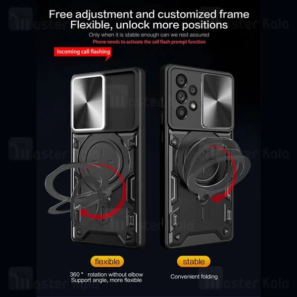 قاب ضد ضربه مگنتی Samsung Galaxy A53 Magnetic Support Case دارای محافظ دوربین — تصویر ۵