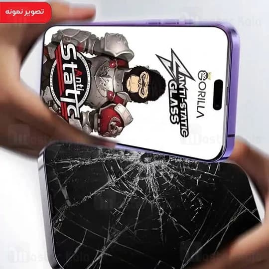 گلس تمام صفحه تمام چسب Honor X8a Gorilla Anti Static Glass — تصویر ۲