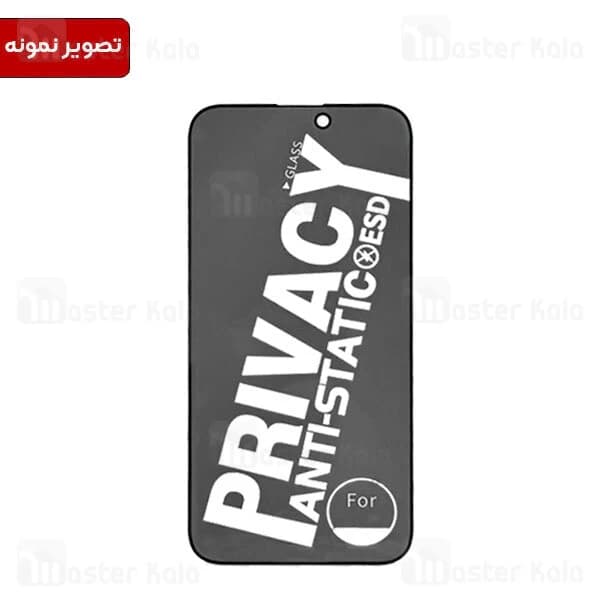 گلس حریم شخصی تمام صفحه تمام چسب موتورولا Motorola Moto G73 Anti Static ESD Glass — تصویر ۲