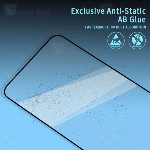 گلس تمام صفحه تمام چسب وان پلاس OnePlus 9R Top Glass Anti Static Glass — تصویر ۲