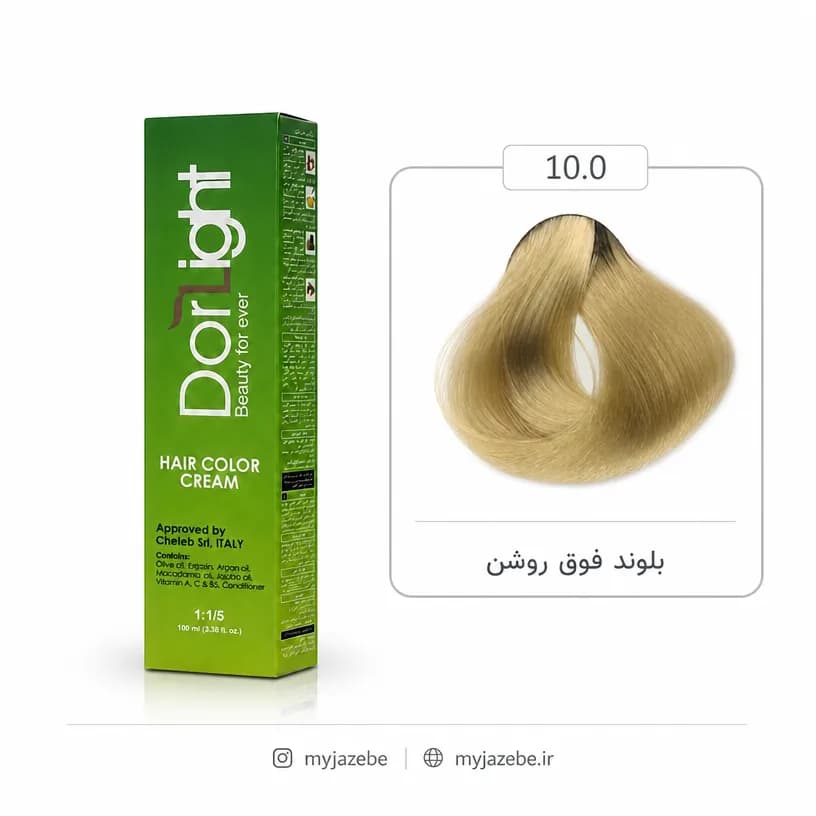 رنگ مو دورلایت 10.0 بلوند فوق روشن