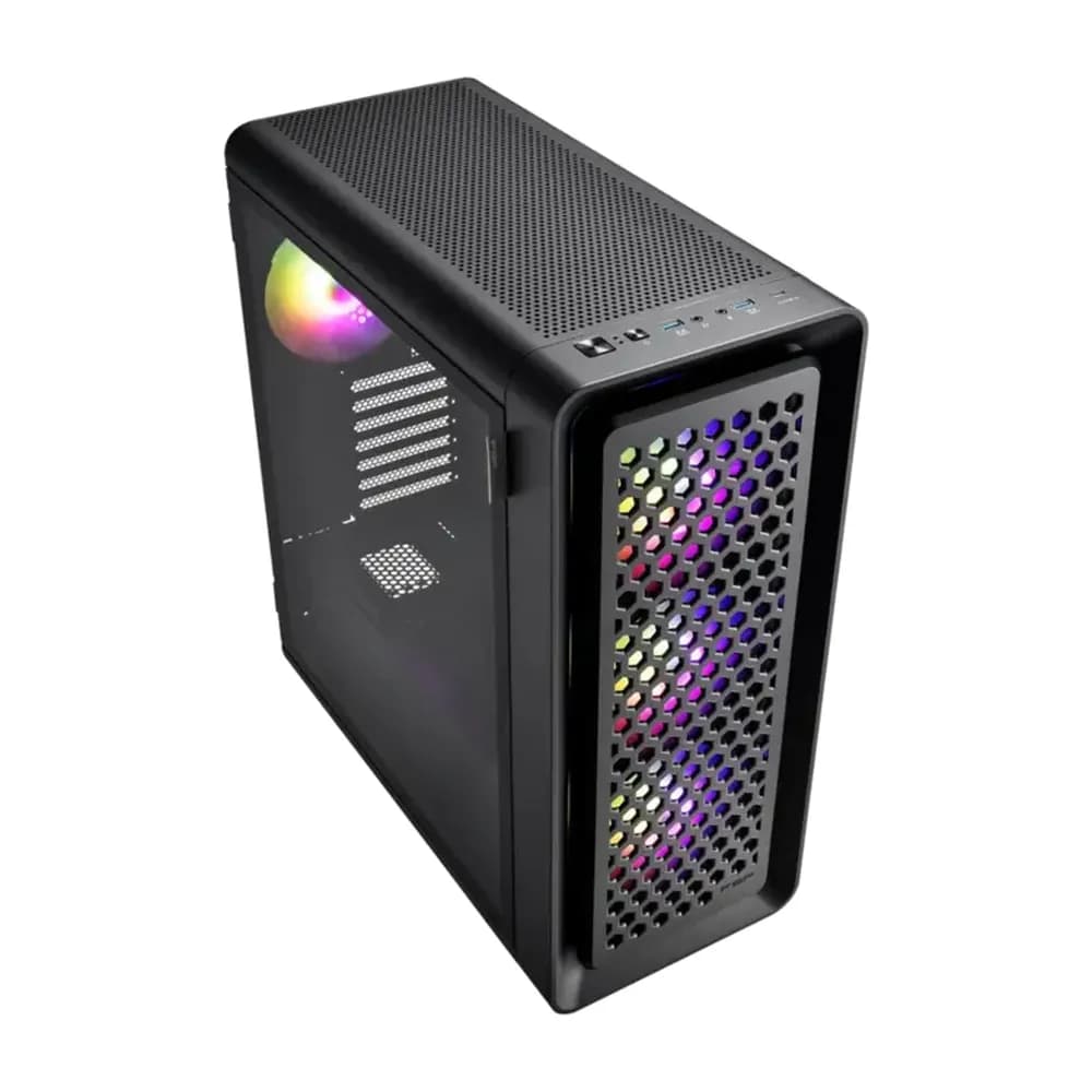 کیس کامپیوتر اف اس پی FSP CUT593P Premium | میدتاور ATX، ۴ فن ۱۴۰ ARGB — تصویر ۳