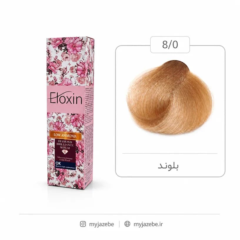 رنگ مو الوکسین 8.0 بلوند 120میل