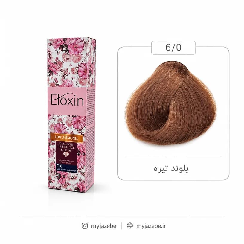 رنگ مو الوکسین 6.0 بلوند تیره 120میل