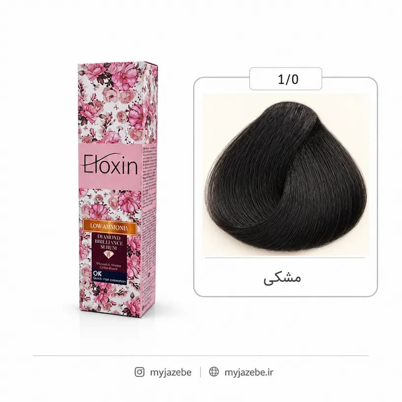 رنگ مو الوکسین 1.0 مشکی 120میل