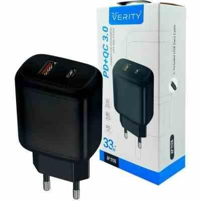 شارژر دیواری فست شارژ Verity AP 2126 QC3.0 — تصویر ۳