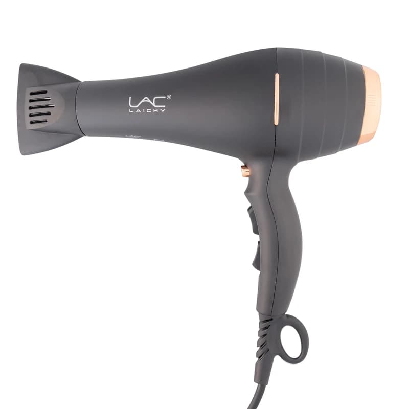سشوار حرفهای لاک لایچی L-9010 موتور AC و توان 2200 وات مشکی مات | LAC Laichy