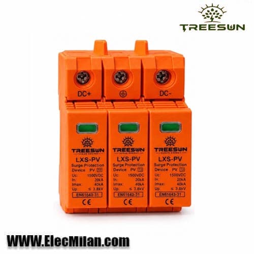 سرج ارستر DC سه پل 1500 ولت TREESUN