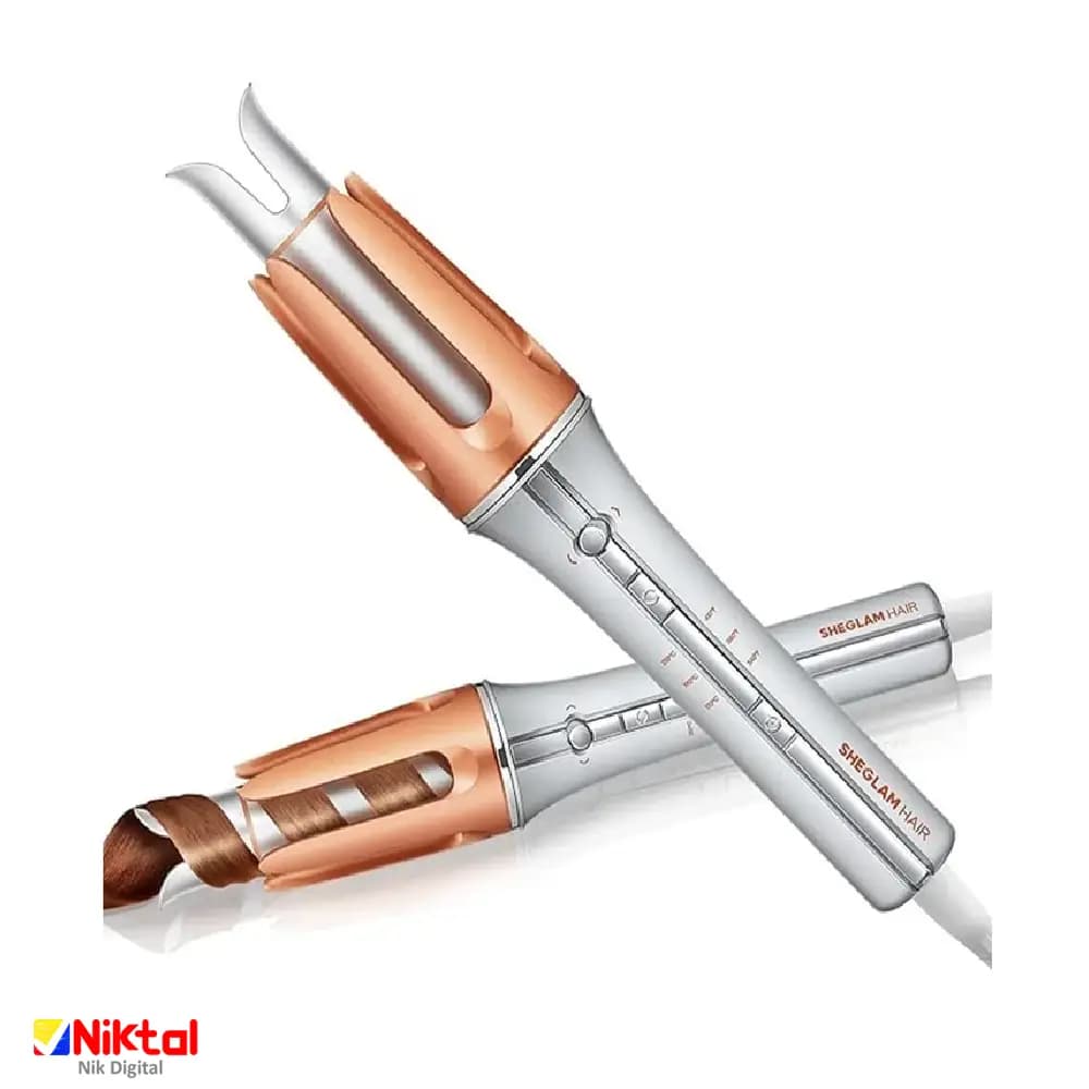 فرمو خودکار شیگلم SHEGLAM مدل i-Curl One-Touch | 25mm فر کردن خودکار مو با ۳ دمای قابل تنظیم — تصویر ۴