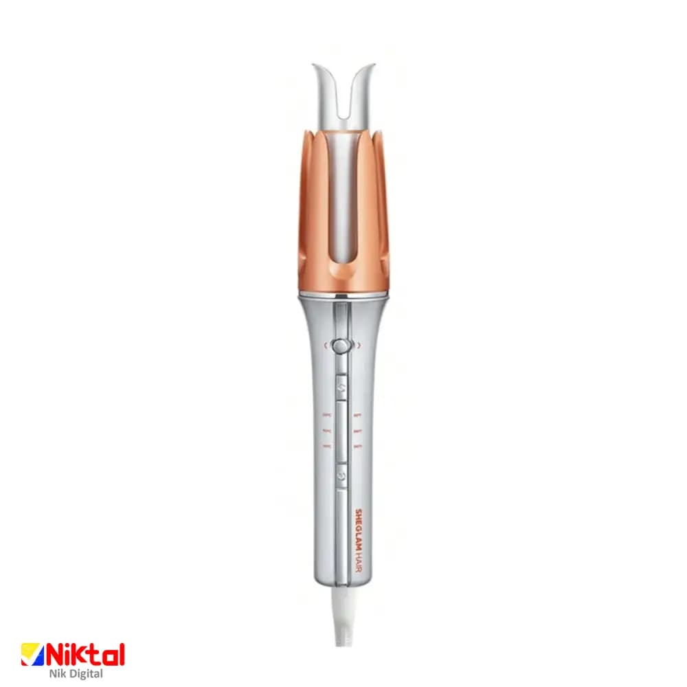 فرمو خودکار شیگلم SHEGLAM مدل i-Curl One-Touch | 25mm فر کردن خودکار مو با ۳ دمای قابل تنظیم — تصویر ۲