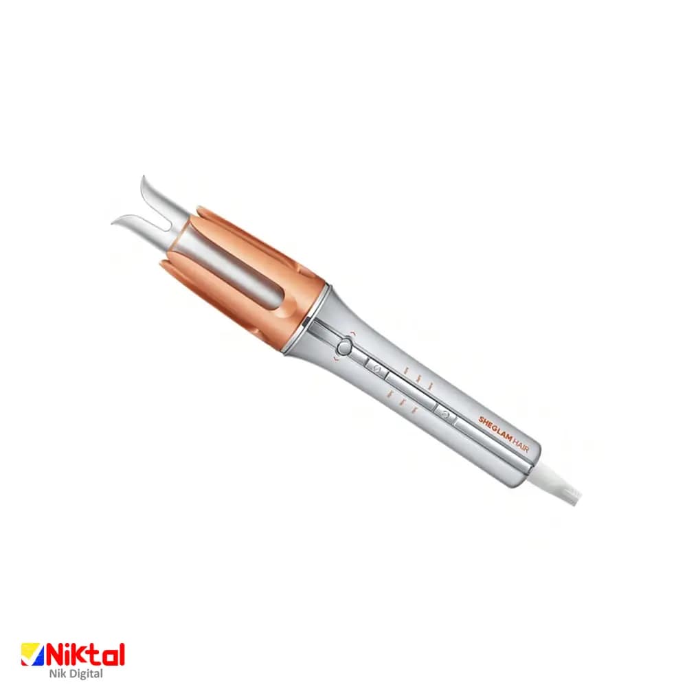 فرمو خودکار شیگلم SHEGLAM مدل i-Curl One-Touch | 25mm فر کردن خودکار مو با ۳ دمای قابل تنظیم