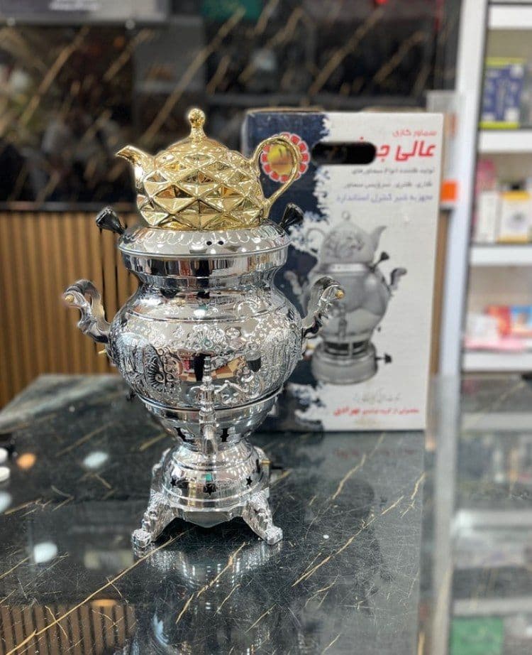 سماور گازی عالی جوش 6 لیتر