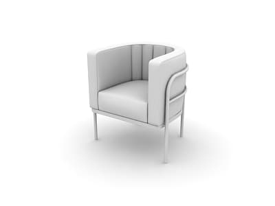 دانلود آبجکت تری‌دی‌مکس صندلی راحتی مدل Armchair-25