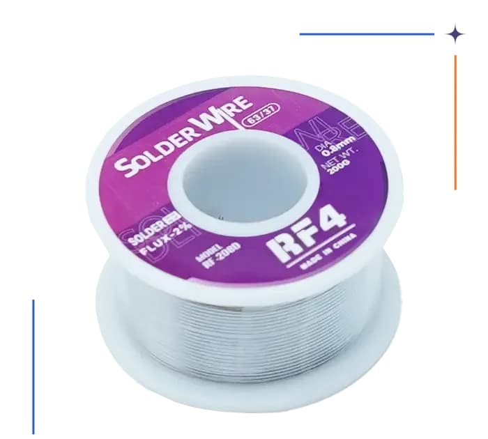 سیم لحیم RF4 RF-208D 0.8mm 200GR — تصویر ۲