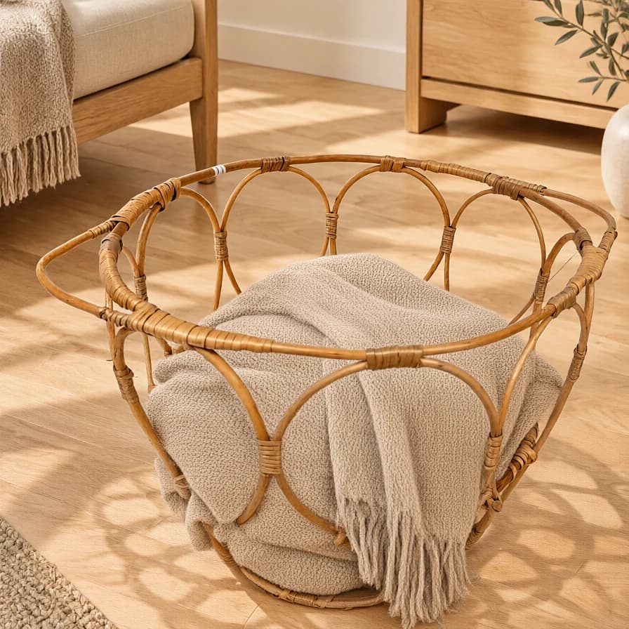 سبد لباس/نظم‌دهنده حصیری طرح ایکیا sh790
