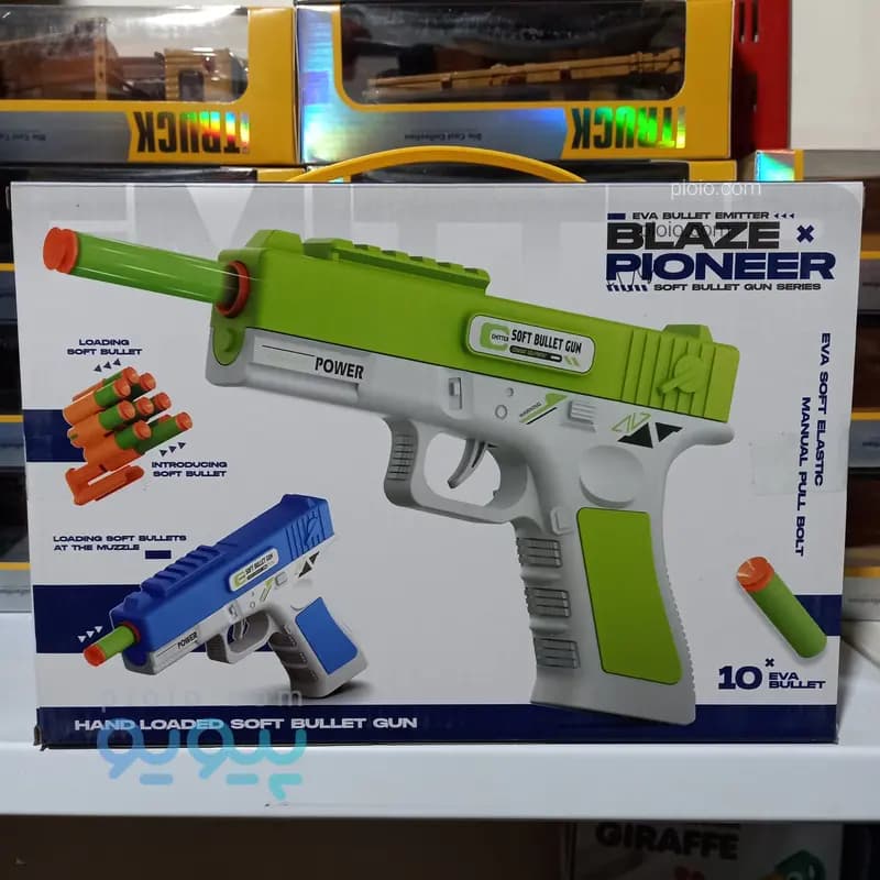 تفنگ اسباب بازی تیر اسفنجی برند Lefan Toys مدل BLAZE PIONEER — تصویر ۲